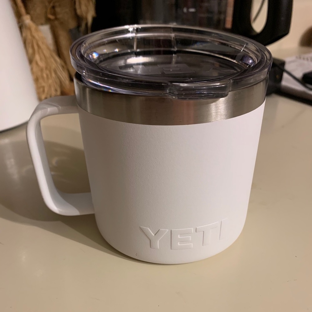 White Yeti Rambler 14oz Mug